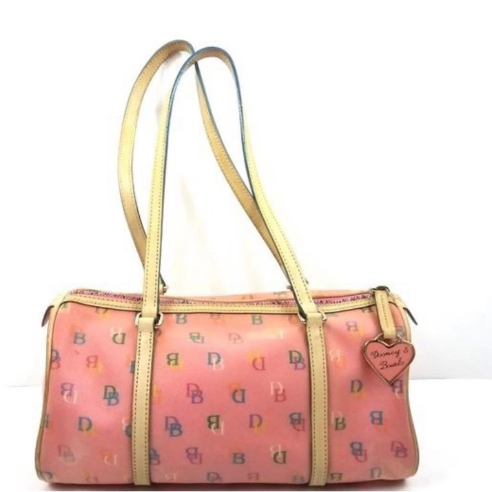 Dooney & Bourke Y2K classic multicolor pink monogram barrel purse